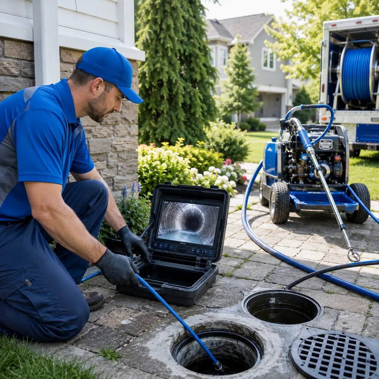 Outdoor drain cleaning professionals serving Omena, MI