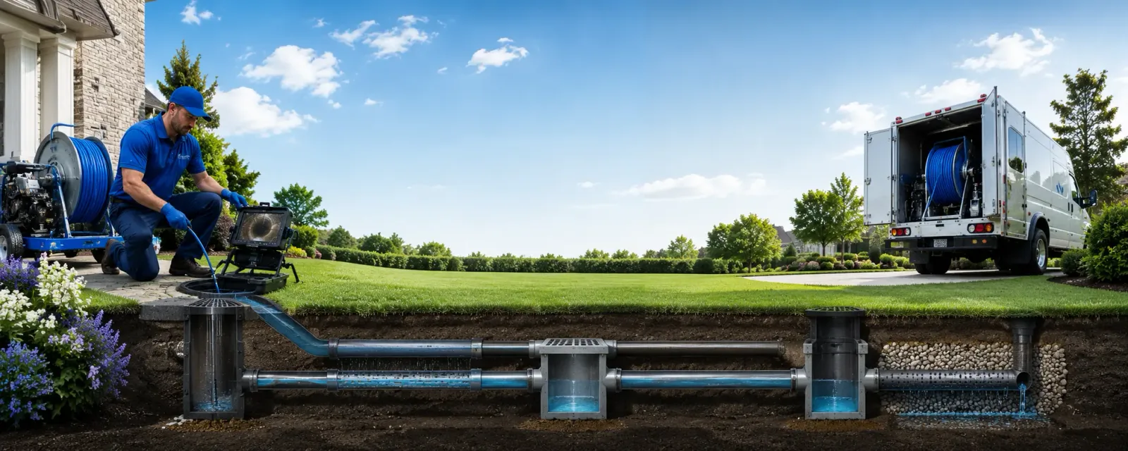 Outdoor drain cleaning information for Omena, MI
